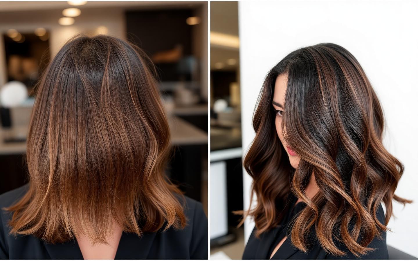 Transformação antes e depois